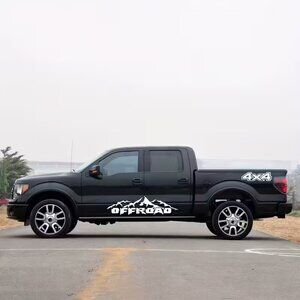 #628 2pcs - 4X4 OFF ROAD letters, car stickers for the sides and rear fenders
